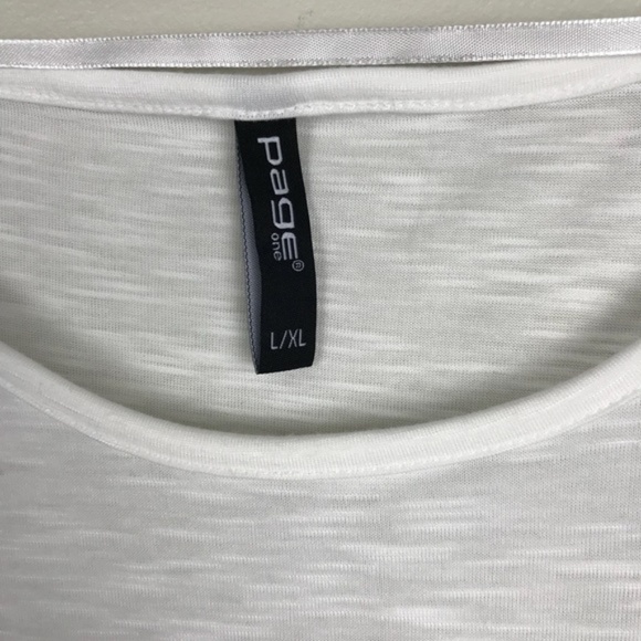 Save the planet graphic tee top lace sleeves XL - Picture 4 of 6